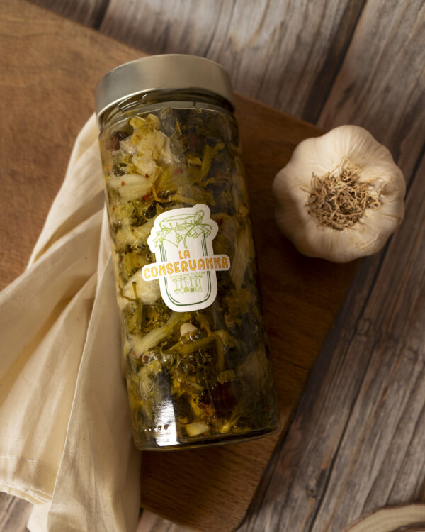 SCAROLE OLIVE E CAPPERI SOTT'OLIO
